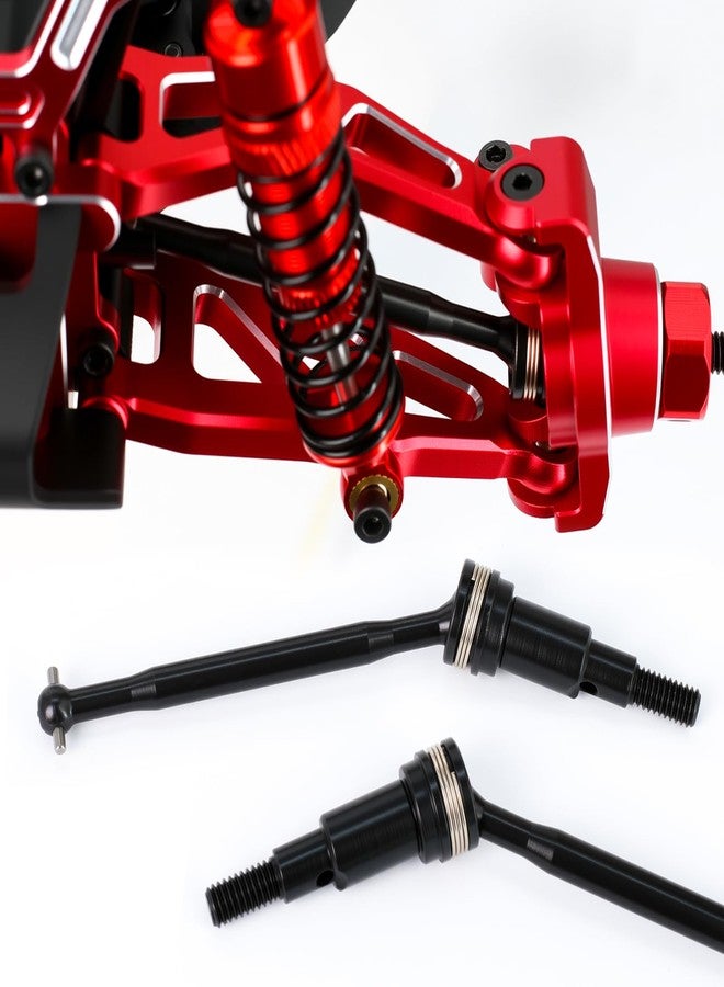 POLANTA #45 Steel CVD Driveshaft Front Rear Drive Shafts Set for ARRMA 1/18 Granite GROM 1/14 Typhon GROM Upgrade Parts,Drive Shaft Thickened Upgraded Version (Black) - Image 3